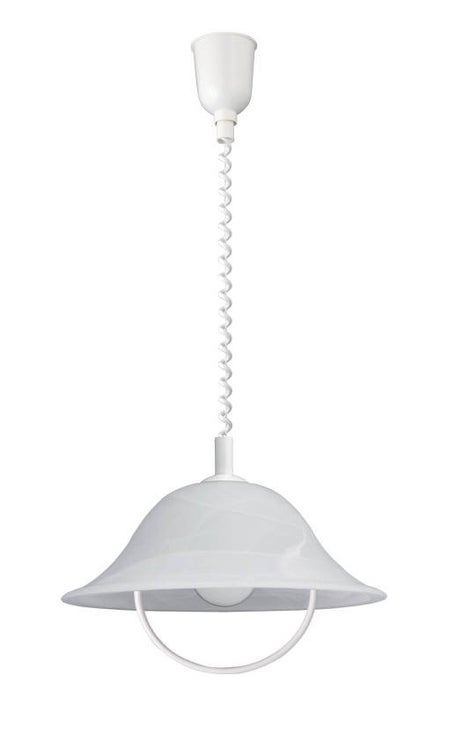 Alabastro riippuvalaisin, valkoinen